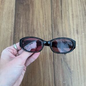 Authentic RalphLauren Black Sunglasses with Red Tinted Lenses (with prescription